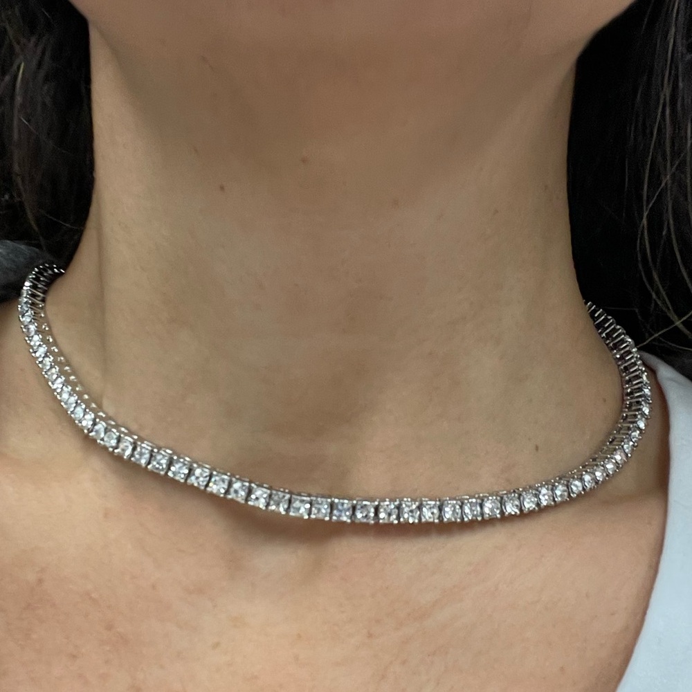 4mm 18 “tennis necklace
